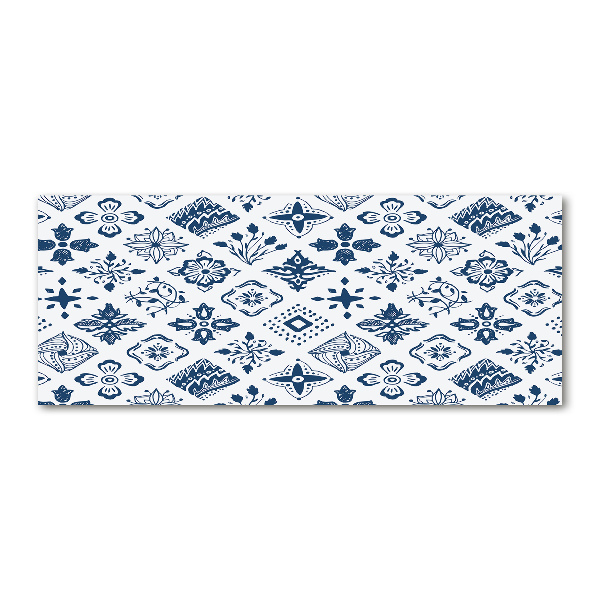 Cuadro metacrilato horizontal Patrón floral
