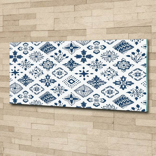 Cuadro metacrilato horizontal Patrón floral