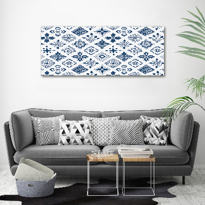 Cuadro metacrilato horizontal Patrón floral