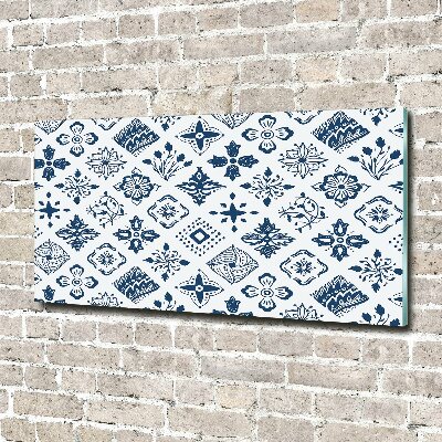 Cuadro metacrilato horizontal Patrón floral