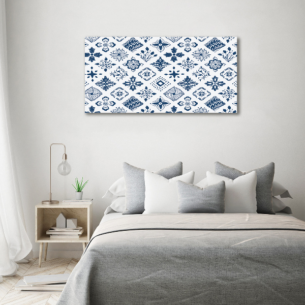 Cuadro metacrilato horizontal Patrón floral