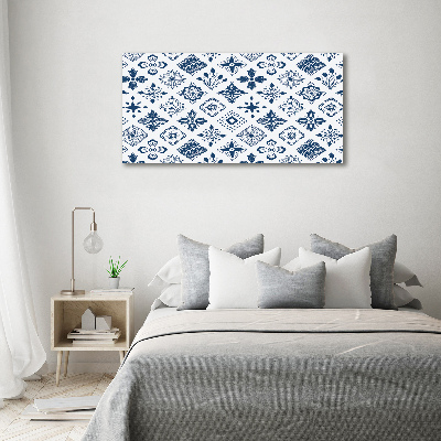 Cuadro metacrilato horizontal Patrón floral
