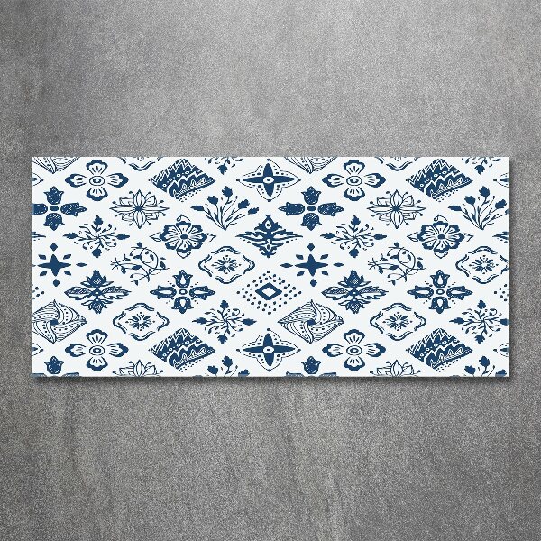 Cuadro metacrilato horizontal Patrón floral