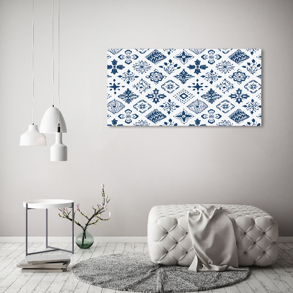 Cuadro metacrilato horizontal Patrón floral