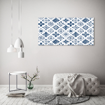 Cuadro metacrilato horizontal Patrón floral
