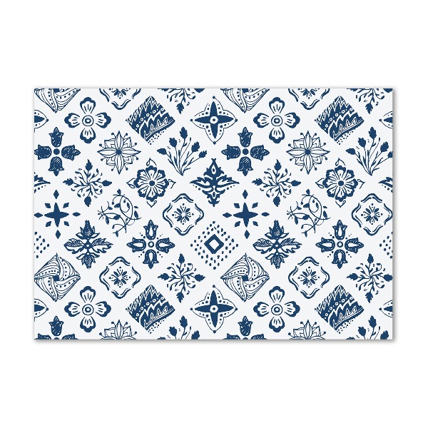 Cuadro metacrilato horizontal Patrón floral