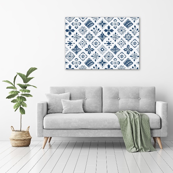 Cuadro metacrilato horizontal Patrón floral