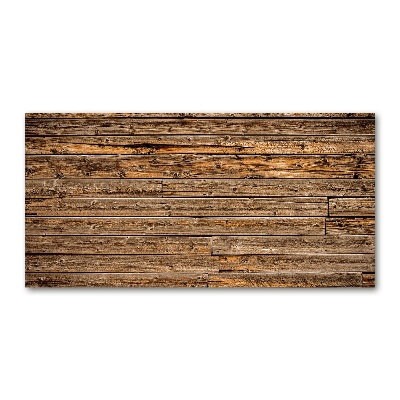 Cuadro acrílico horizontal pared de madera