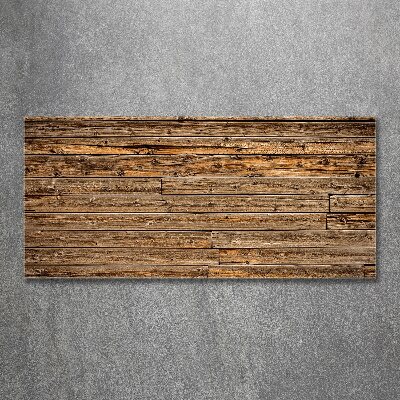 Cuadro acrílico horizontal pared de madera