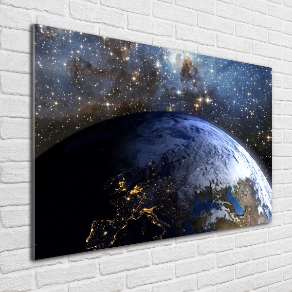 Cuadro metacrilato horizontal Planeta Tierra