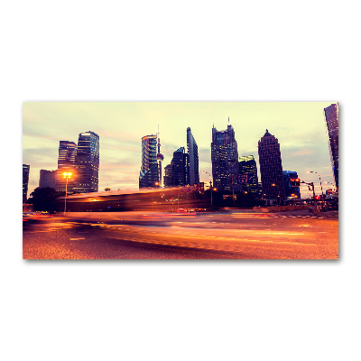 Foto en metacrilato horizontal Shanghái de noche
