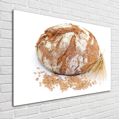Pintura en acrílico horizontal Pan y trigo