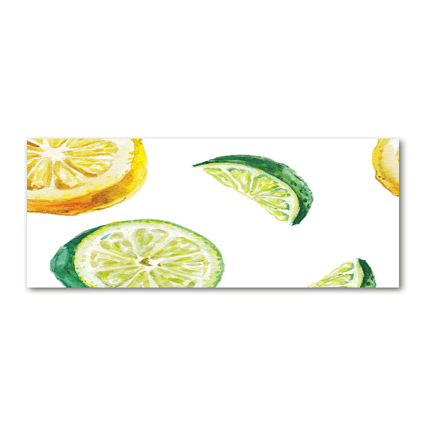 Pintura en acrílico horizontal Limón y lima