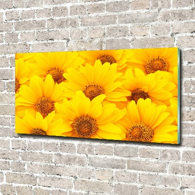 Cuadro acrílico horizontal Girasoles