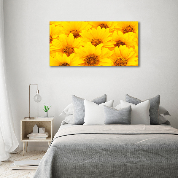 Cuadro acrílico horizontal Girasoles