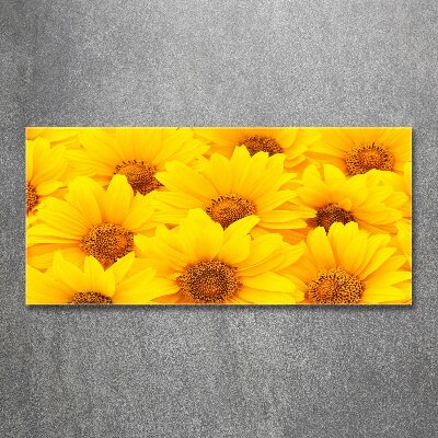 Cuadro acrílico horizontal Girasoles