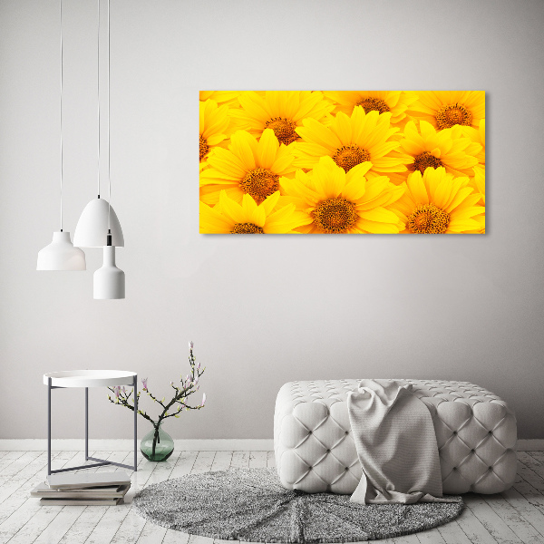 Cuadro acrílico horizontal Girasoles