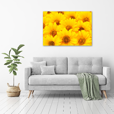 Cuadro acrílico horizontal Girasoles