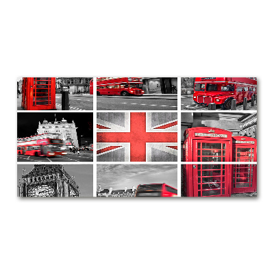Cuadro acrílico horizontal Collage de Londres