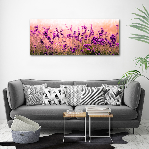 Pintura en acrílico horizontal Lavanda