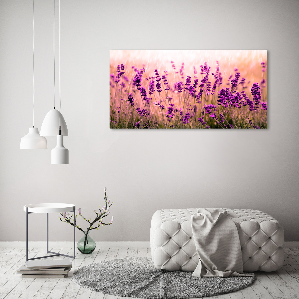 Pintura en acrílico horizontal Lavanda