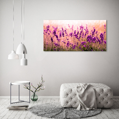 Pintura en acrílico horizontal Lavanda