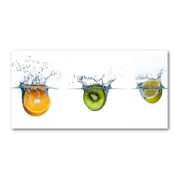 Cuadro acrílico horizontal Frutas bajo el agua