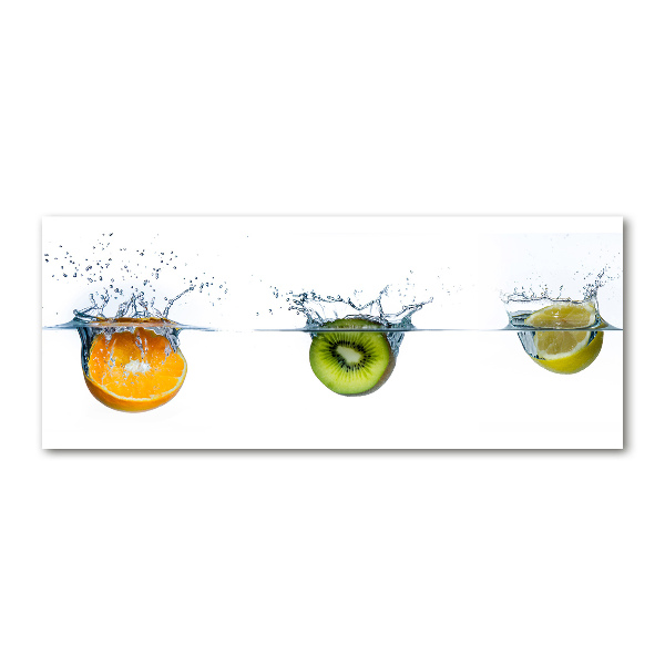 Cuadro acrílico horizontal Frutas bajo el agua