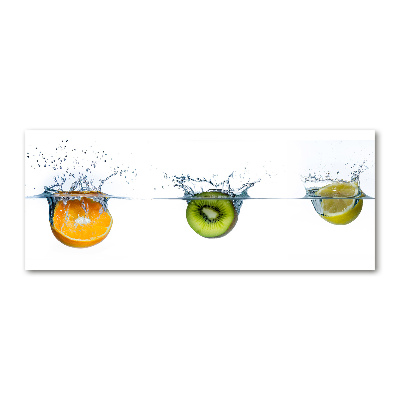 Cuadro acrílico horizontal Frutas bajo el agua