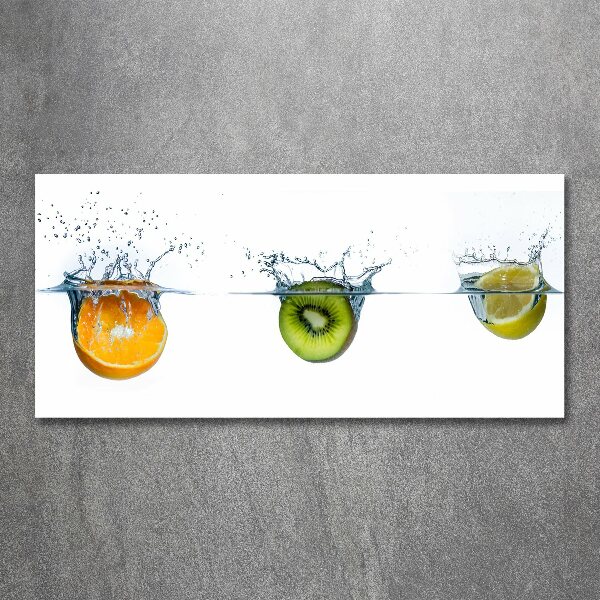 Cuadro acrílico horizontal Frutas bajo el agua