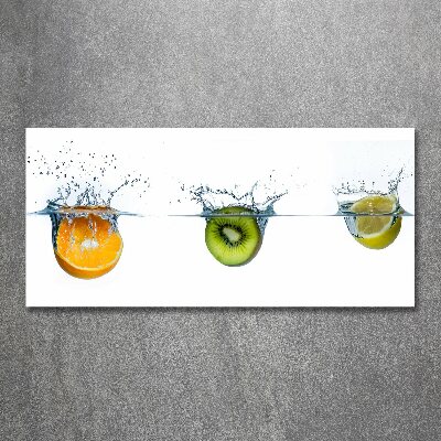 Cuadro acrílico horizontal Frutas bajo el agua