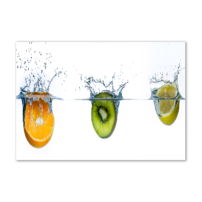 Cuadro acrílico horizontal Frutas bajo el agua