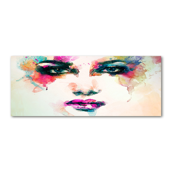 Pintura en acrílico horizontal Retrato de una mujer