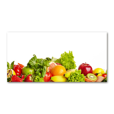 Pintura en acrílico horizontal Frutas y verduras