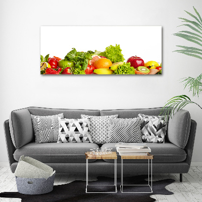 Pintura en acrílico horizontal Frutas y verduras