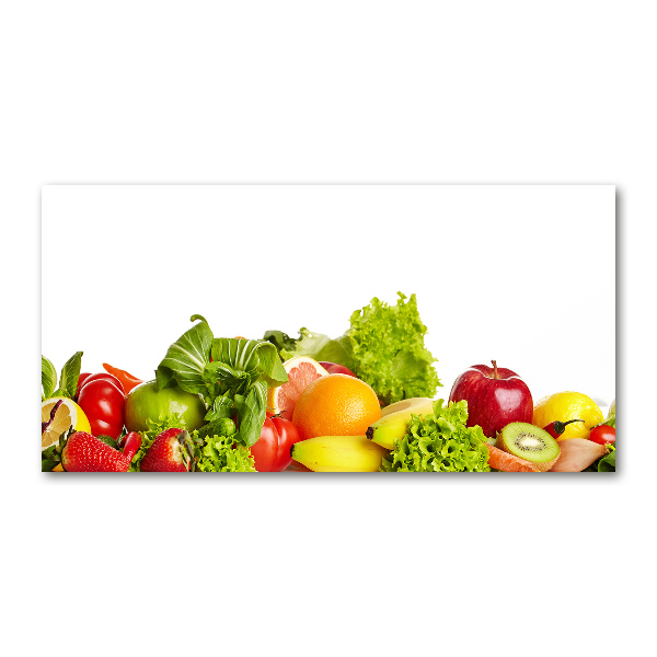 Pintura en acrílico horizontal Frutas y verduras