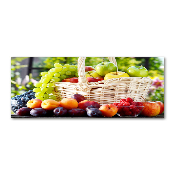 Cuadro metacrilato horizontal Cesta de frutas