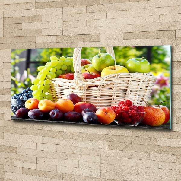 Cuadro metacrilato horizontal Cesta de frutas