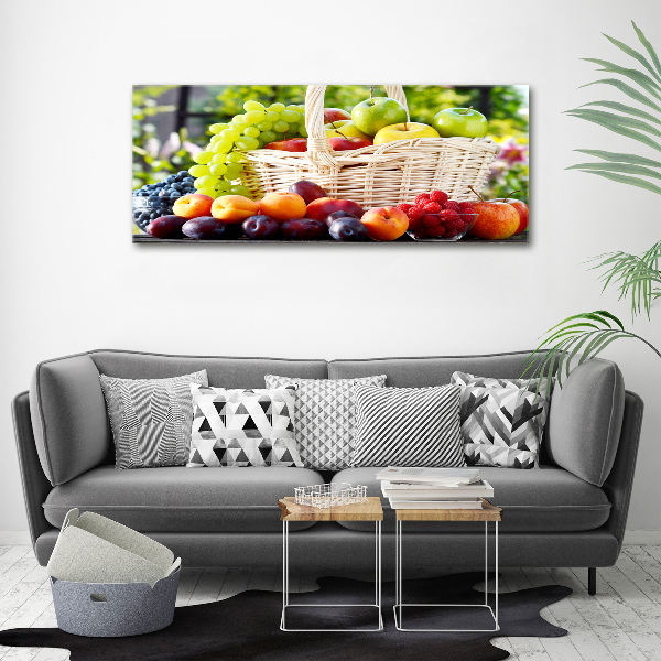 Cuadro metacrilato horizontal Cesta de frutas