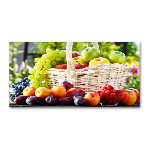 Cuadro metacrilato horizontal Cesta de frutas