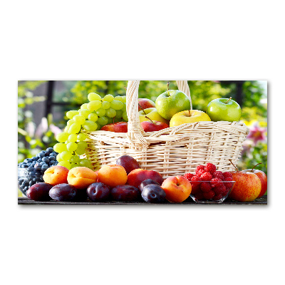 Cuadro metacrilato horizontal Cesta de frutas