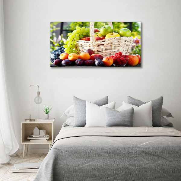 Cuadro metacrilato horizontal Cesta de frutas