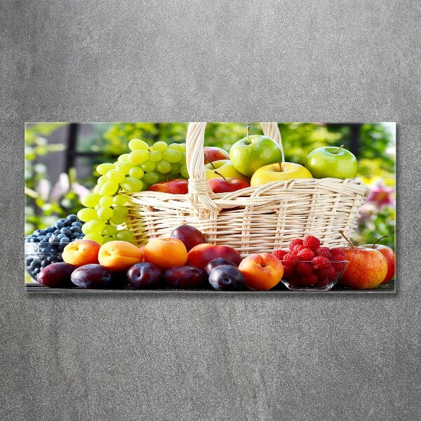 Cuadro metacrilato horizontal Cesta de frutas