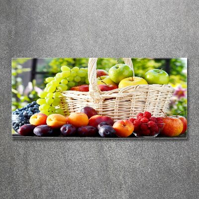 Cuadro metacrilato horizontal Cesta de frutas