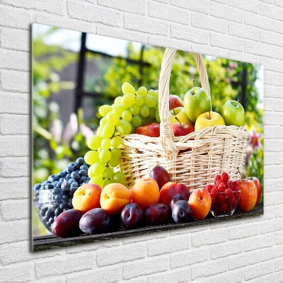 Cuadro metacrilato horizontal Cesta de frutas