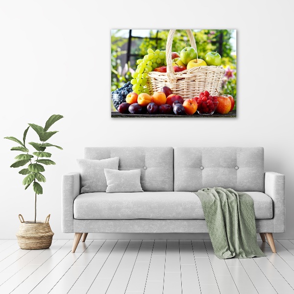 Cuadro metacrilato horizontal Cesta de frutas