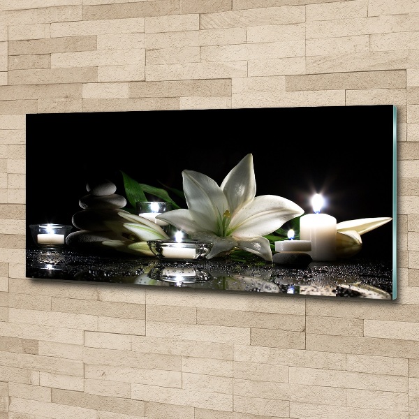 Foto en metacrilato horizontal Lirio blanco