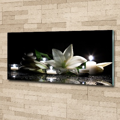 Foto en metacrilato horizontal Lirio blanco
