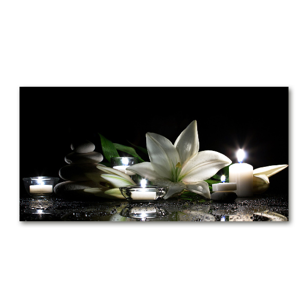 Foto en metacrilato horizontal Lirio blanco