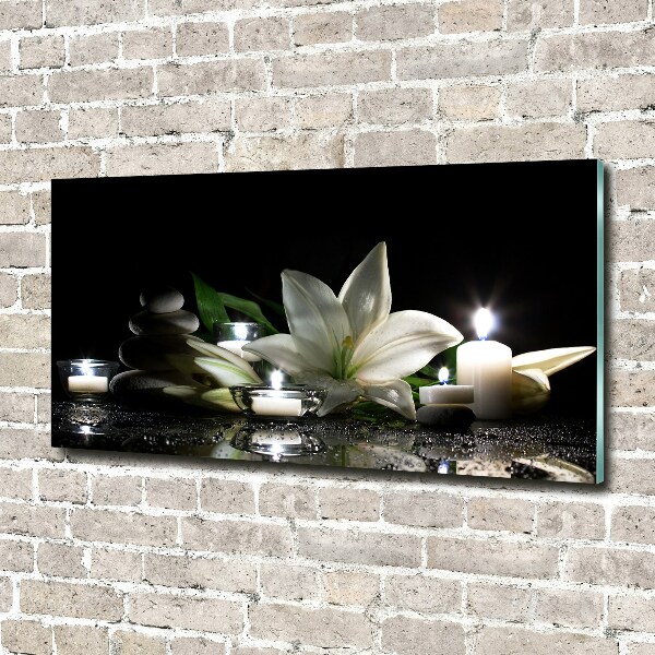 Foto en metacrilato horizontal Lirio blanco